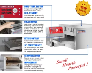 H1624Pro conveyor pizza oven description