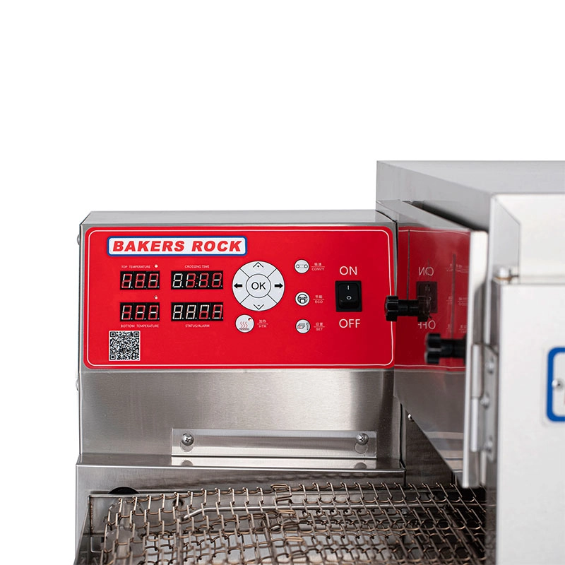 Bakers Rock H1624Pro 16-inch commercial conveyor pizza oven with temperature and time controls
