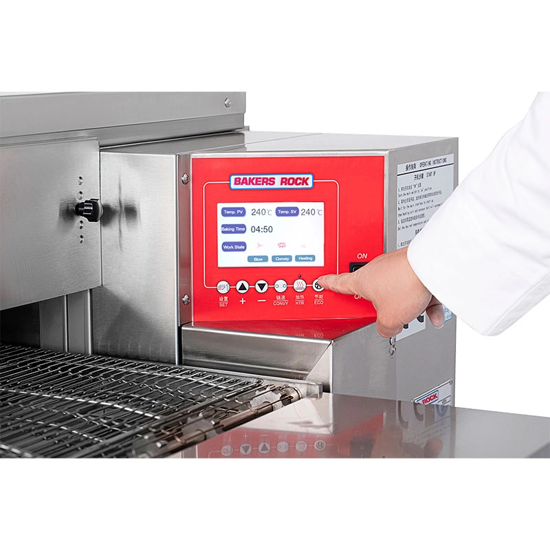 Bakers Rock H2024 20-inch countertop conveyor pizza oven for commercial pizza kitchens