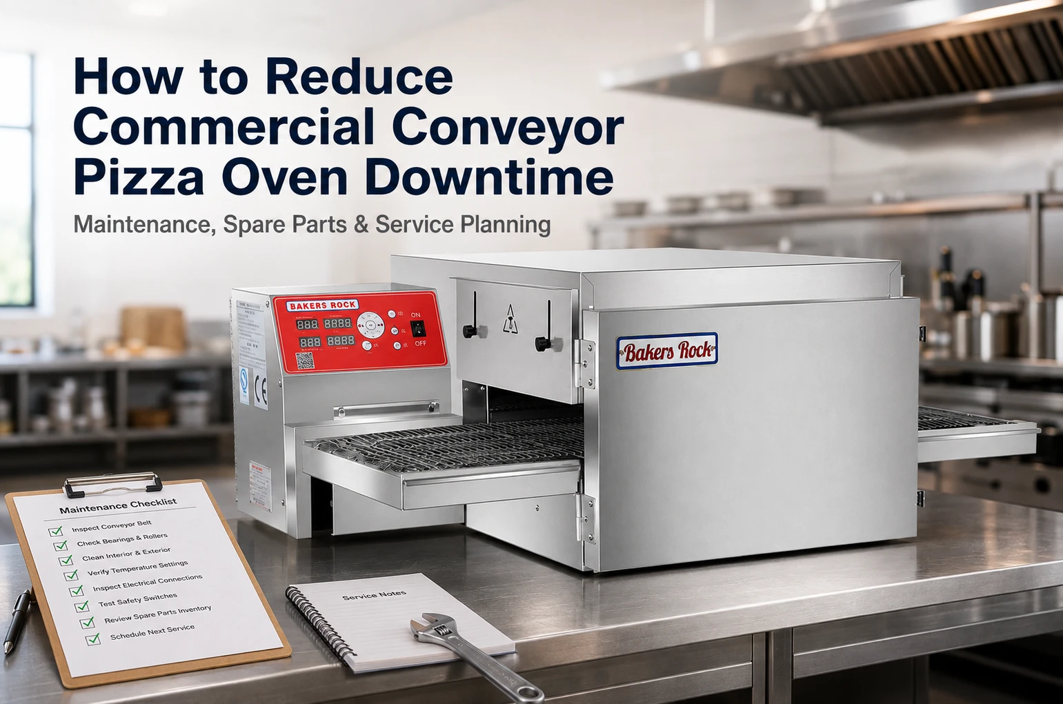 How to Reduce Commercial Conveyor Pizza Oven Downtime Maintenance, Spare Parts & Service Planning