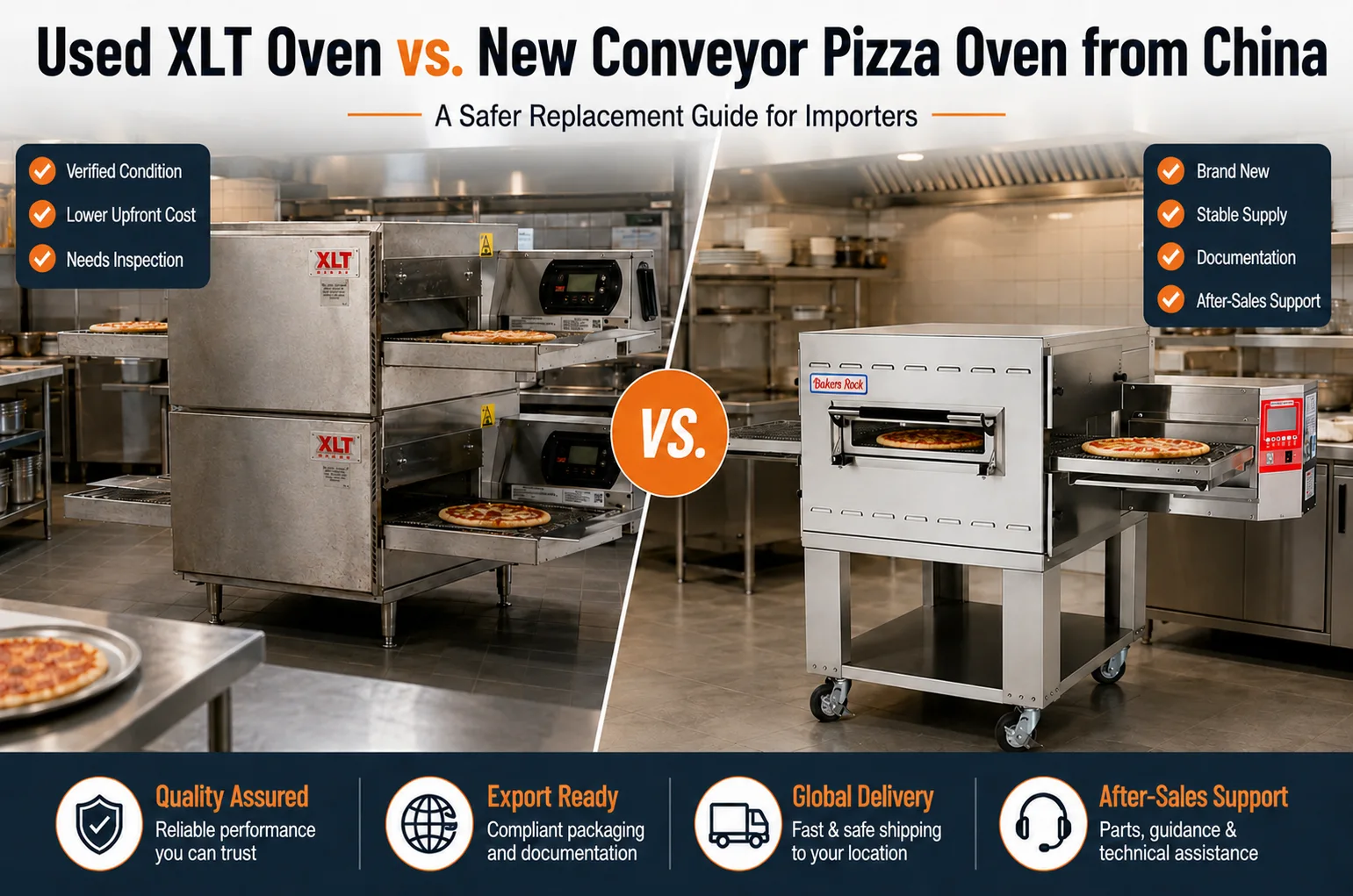 Used XLT Oven vs. New Conveyor Pizza Oven from China A Safer Replacement Guide for Importers