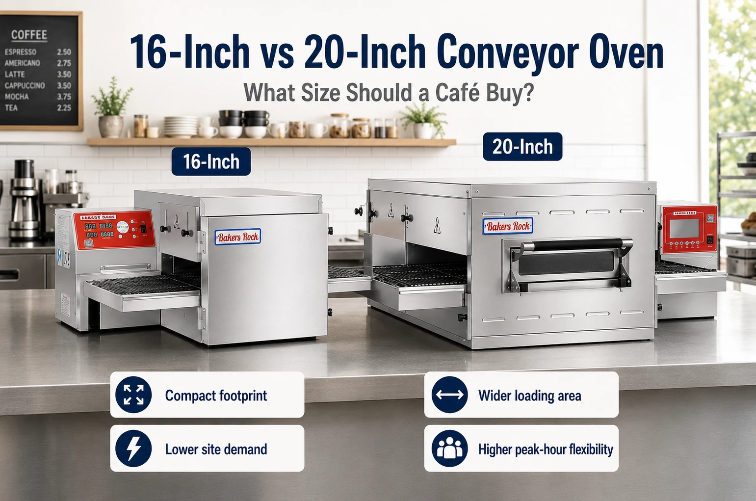 16-Inch vs 20-Inch Conveyor Oven What Size Should a Café Buy