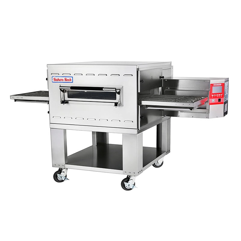 Bakers Rock H1832 commercial conveyor pizza oven helping restaurant chains improve capacity and production efficiency