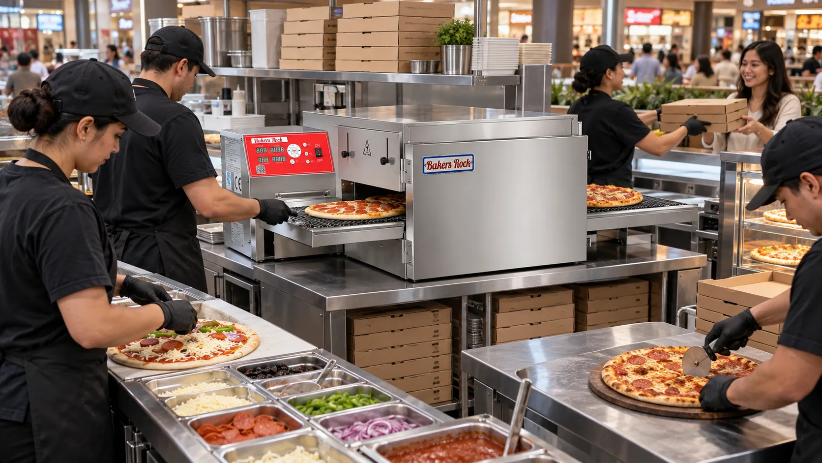 Food Court Pizza Oven for More Orders in a Small Footprint